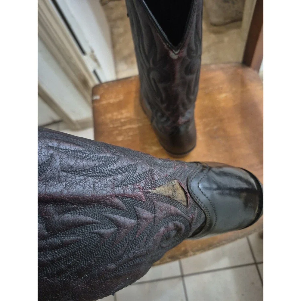 Laredo Black Cherry Boots   Men’s Size 11D Western Trucker Cowboy 12628